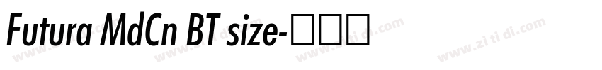 Futura MdCn BT size字体转换